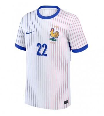Frankrig Theo Hernandez #22 Udebanetrøje EM 2024 Kortærmet